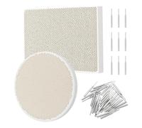 Cpolebev Juego de Herramientas para Hacer Joyas con Panel de Panal de Placa Soldada de CeráMica en Forma de Panal de 2 Piezas con Aguja de Acero Inoxidable de 11 Piezas