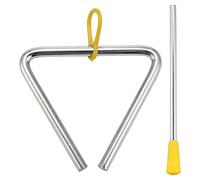 Cpolebev Juego de Instrumentos de MúSica TriáNgulo, Instrumento Musical para NiñOs de Mano con PercusióN TriáNgulo con 3 Pack TriáNgulo de 4 Pulgadas