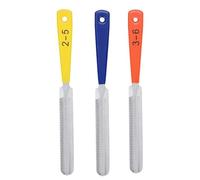 Cpolebev Juego de Limas para Tuercas de Guitarra de 3 Piezas, Herramienta de ReparacióN de Extractor de Clavos, de Trastes de Guitarra de Acero Inoxidable