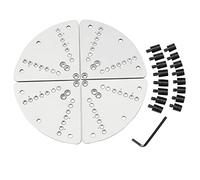 Cpolebev Juego de Mordazas Mandril Torno Plano 8 Pulgadas para Mandril Llave Torno Madera y Juego Mordazas Planas Mandril Desplazamiento con Kit AmortiguacióN para Mandriles Torno de Madera