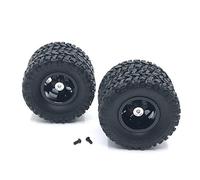 Cpolebev Juego de NeumáTicos de Llanta de Rueda de Metal para B14 B24 B16 B36 6WD C24 C34 C44 4WD 1/16 RC CamióN Coche Piezas de ActualizacióN Accesorios, F