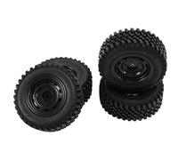 Cpolebev Juego de NeumáTicos de Rueda de Goma de 4 Piezas para MN86 1/12 RC Coche DIY Actualizar Accesorios de Repuestos