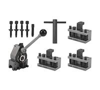 Cpolebev Juego de Postes de Herramienta de Cambio RáPido de Torno WM210VandWM180Vand0618 12X12Mm Descanso de Herramienta para Columpio Sobre Cama 120-220Mm