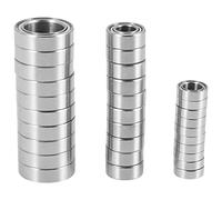 Cpolebev Juego de Rodamientos de Bolas de Acero y Metal de 30 Piezas para -10 DBX10 10421-S 9102 1/10 Piezas de Repuesto de Coche Teledirigido, Accesorios