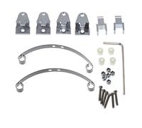 Cpolebev Juego de SuspensióN de Ballesta Acero para B14 B16 B24 B36 Ural Q60 Q61 Q62 Q63 Q64 6X6 CamióN, Plata