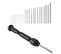 Cpolebev Juego De Taladro De Mano Tornillo De Banco De Precisión Con 25 Piezas Broca Taladro Girotario Para Modelo, Herramienta Rotativa Multipropósito Herramienta De Perforación