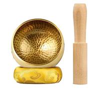 Cpolebev Juego de Tibetanos para Cantar, CojíN de Cuenco con Sonido de MeditacióN para Yoga, MeditacióN, CuracióN de Chakras (3,3 Pulgadas)