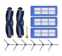 Cpolebev Juego para RoboVac 11S MAX, RoboVac 30C MAX, RoboVac G10, RoboVac G30, Edge - 13 Piezas de Repuesto Filtro de Cepillo