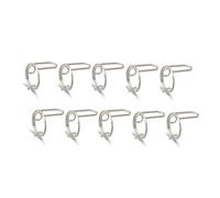 Cpolebev Juegos de 10 Piezas de Anillos Finos para Uñas para Mujer, Cubierta Protectora Diaria para la del Dedo, Anillo de Moda, Joyería, Regalo para Novia, Plata