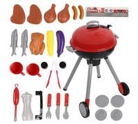Cpolebev Juegos de Juguetes para NiñOs BBQ Barbecue Grill Accesorios de Juguete Juego para NiñOs rol Chef SimulacióN Trajes de Barbacoa Cocina Realizar Regalo