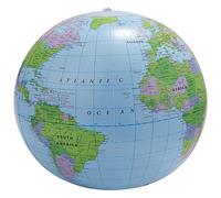 Cpolebev Juguete inflable Juguete educativo Globos de mapa de geografia pelota de playa 40 cm