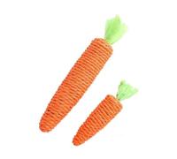 Cpolebev Juguetes para Gatos con Sonido Zanahoria, para Abrazar, Desde Divertido, Divertido para DenticióN para Gatos, Tablero Antimordeduras para Gatos,Suministros para Mascotas