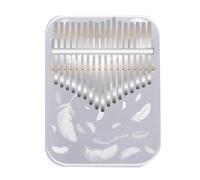 Cpolebev Kalimba 17 Teclas Profesional Pulgar Piano Acrílico Kalimba Pulgar Piano Teclado Instrumento Musical Pluma