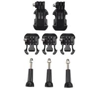 Cpolebev Kit Accesorios Ocho en para,Clip Hebilla Montaje Básico,Montaje Rápido Superficie Vertical Montaje Hebilla J-Gancho,Tornillo Pulgar para Hero 7 6 5 4+3 3 2 1 3