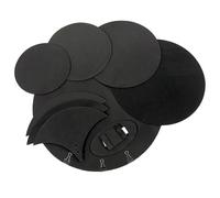 Cpolebev Kit de 10 Almohadillas de Silenciamiento de Tambor, Caja de Bajo, Sonido Apagado, Silenciador Silencioso, Juego de Almohadillas de PráCtica Silenciosas EVA, Accesorios de PercusióN