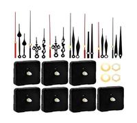 Cpolebev Kit de 7 Mecanismos de Reloj de Pared, Mecanismo de Movimiento de Reloj de Eje de 12 Mm para Reemplazo de Piezas de ReparacióN de Relojes de Bricolaje