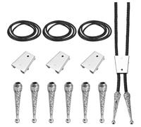 Cpolebev Kit de Accesorios para Corbatas de Bolo, Accesorios para Corbatas de Bolo para Hacer Joyas con Collares Occidentales.