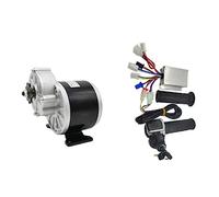 Cpolebev Kit de Acelerador de Controlador de Motor DC Cepillado de Engranajes 24V 250W