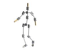 Cpolebev Kit de Armadura: Esqueleto de Marioneta de Metal para Armar, Fácil de Armar, Diseño de Personaje Animado, para Animación Stop Motion