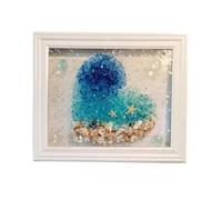 Cpolebev Kit de Arte en Vidrio Marino con Tema Oceánico para Adultos, de Fotos de Fácil Operación, Kits de Manualidades y Artes de Mosaico Hechos A Mano D
