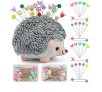 Cpolebev Kit de Costura de Alfiletero con Forma de Erizo con 200 Alfileres de Colores
