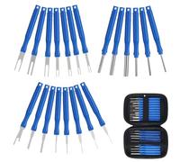 Cpolebev Kit de Herramientas de ExtraccióN de Terminales de Coche de 21 Piezas, Extractor de Clavijas de Cable, Extractor de Clavijas de Conector de Engarzado de Cables EléCtricos, Azul