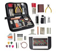 Cpolebev Kit de Herramientas de Guitarra de 67 Uds para ConfiguracióN, Ajuste y ReparacióN de EntonacióN, Kit de Mantenimiento de Guitarra para Bajo de Guitarra y Ukelele