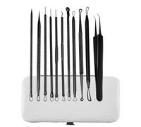 Cpolebev Kit de Herramientas Removedor de Espinillas, 11 Piezas, Herramienta Extractora de Espinillas, Kit de Acné para Espinillas