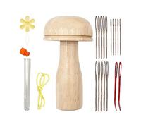Cpolebev Kit de Hilo de Aguja de para Zurcir Madera, Accesorios de Bordado para DIY, Costura a Mano, de Zurcir, Ropa para el Hogar