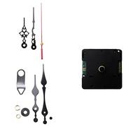 Cpolebev Kit de Mecanismo de Movimiento de Reloj DIY Silencioso Controlado por Radio, Modo de SeñAl DCF de Alemania con 2 Juegos de Reemplazo de ReparacióN de Manos