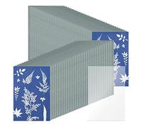 Cpolebev Kit de Papel de Cianotipo de Papel de ImpresióN Solar de 61 Piezas, Sensibilidad de Papel de Dibujo Solar Papel de ImpresióN Natural de ImpresióN Solar (5.9X3.9 Pulgadas)