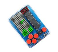 Cpolebev Kit de Producción de Consola de Juegos DIY 51 Máquina de Soldadura Electrónica de un Solo Chip para Niños Juego Color: Cuadrado-Luz Verde