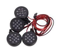 Cpolebev Kit de Receptor de 4 Luces LED Carcasa de PláStico Faros de Lotus para 1/5 Baja Rovan Motor 5B RC Accesorios de Piezas de AutomóViles