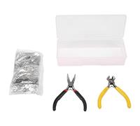 Cpolebev Kit de ReparacióN de Cremallera de 194 Piezas, Reemplazo de Cremallera Deslizante de Repuesto con 2 Mini Alicates, para Prendas, Bolsos, Chaquetas, Tiendas de CampañA