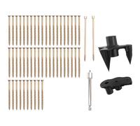 Cpolebev Kit de ReparacióN de Pisos, el Kit No MáS Chirridos Elimina los Chirridos del Piso, Se Adapta una MayoríA de los Pisos de Madera Alfombrados, Se Utiliza para Arreglar Pisos
