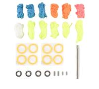 Cpolebev Kit de Rodamientos de Yoyo 12 Cuerdas de Yoyo 8 Almohadillas de Silicona 2 Rodamientos Insensibles de 10 Bolas 2 Rodamientos Sensibles C Estrechos, 4 Ejes de Yoyo