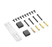 Cpolebev Kit de Soporte de Montaje Fijo de Servo de Metal para B14 B16 B36 C24 C34 1/16 RC Truck Car Piezas de ActualizacióN Accesorios, Negro