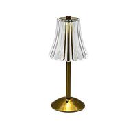 Cpolebev LáMpara de Mesa Decorativa de Cristal LED 800MAh AtmóSfera Recargable Luz Brillo de 3 Niveles para Restaurante Café