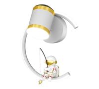 Cpolebev Lámpara de Pared LED para Niños, Astronauta, Lámpara de Pared con Proyector de Estrellas, Iluminación Interior para Estudio, Sala de Estar, Dormitorio