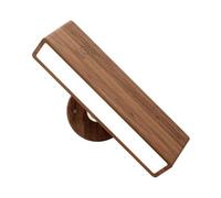 Cpolebev Lámpara de Pared para Dormitorio Recargable Luz de Pared de Madera Regulable Luz Inalámbrica Montada en la Pared para Dormitorio con 3 Temperaturas de Color