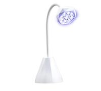 Cpolebev Lámpara de Uñas LED UV, Curado Rápido Inalámbrico, Cuello de Cisne Recargable, Curado con Flash, Gel UV X, Luz para Uñas de Esmalte de Gel