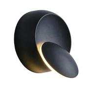 Cpolebev Lámparas de Pared Modernas LED de 5 W, Rotación de 350 Grados, 85-265 V, con 3 Colores de Luz, para Sala de Estar y Dormitorio, Color Negro.