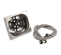 Cpolebev Lavadora de Vasos, Acero Inoxidable Lavadora AutomáTica de Vasos Limpieza de Vidrio Enjuagadora Enjuagadora de Barras Enjuagadora de Vidrio, Accesorios para Fregaderos de Cocina