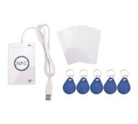 Cpolebev Lector NFC ACR122U USB Escritor y Lector de Tarjetas IC Inteligentes Sin Contacto Smart RFID Copiadora Duplicadora UID Tarjeta de Etiqueta Intercambiable