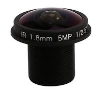 Cpolebev Lente HD Ojo de CCTV 5MP 1.8mm M12 * 0.5 Montaje 1/2.5 F2.0 180 Grados para camaras de videovigilancia Lentes CCTV