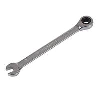 Cpolebev Llave de Trinquete de Cabeza Fija de Acero Llave de Trinquete Llave de Engranaje Extremo Abierto y TAMAÑo del Anillo, 7 Mm