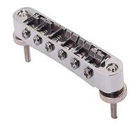 Cpolebev LP Bridge Tune o Bridge Puente de Guitarra Cromado Ajustable para Guitarras Accesorio de Repuesto Musical
