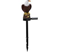 Cpolebev Luz de CéSped LED de áGuila Solar Luz de Paisaje de DecoracióN de Villa de JardíN Al Aire Libre Luz de Enchufe de de áGuila LED