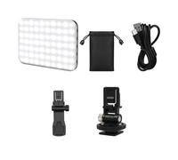 Cpolebev Luz de Relleno Portátil para Selfis, 60 LED, 3 Modos de Iluminación, para Grabar Videos, Fotos, Maquillaje y Reuniones, Color Negro.