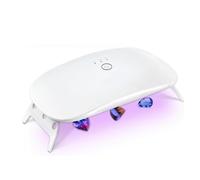 Cpolebev Luz UV para Resina, Luz de Resina UV Plegable, LáMpara UV PortáTil y de Curado RáPido de Potencia, Suministros para Molde de Resina UV